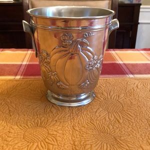Metal ice bucket/ floral arrangement holder